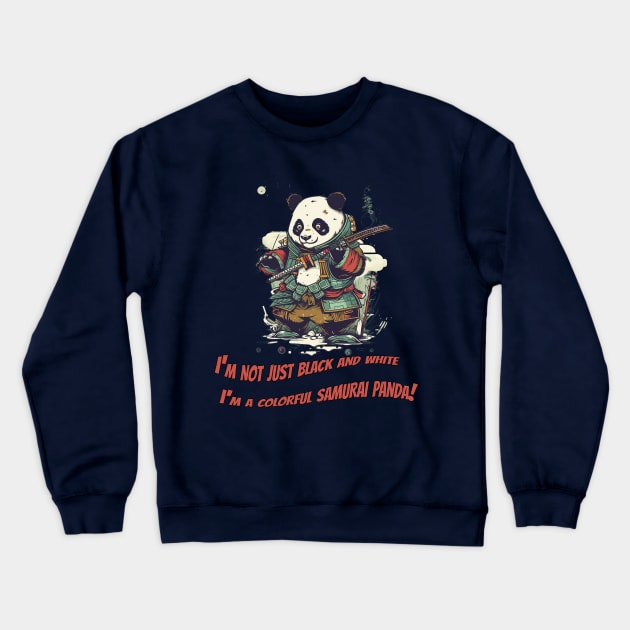 Samurai Panda - Japanese Warrior Tee Crewneck Sweatshirt by ABART BY ALEXST 